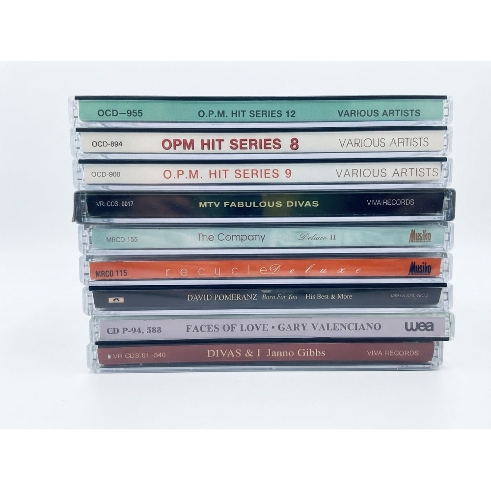Lot 9 Filipino OPM CDs Gary Valenciano Janno Gibbs The Company OPM Hit Series